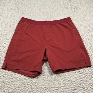 Public‎ Rec Flex Shorts 40 Mens Red Drawstring Gym Workout Lined Activewear